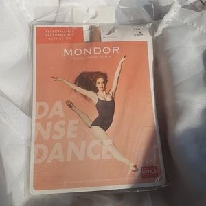 Tan full foot dance tights